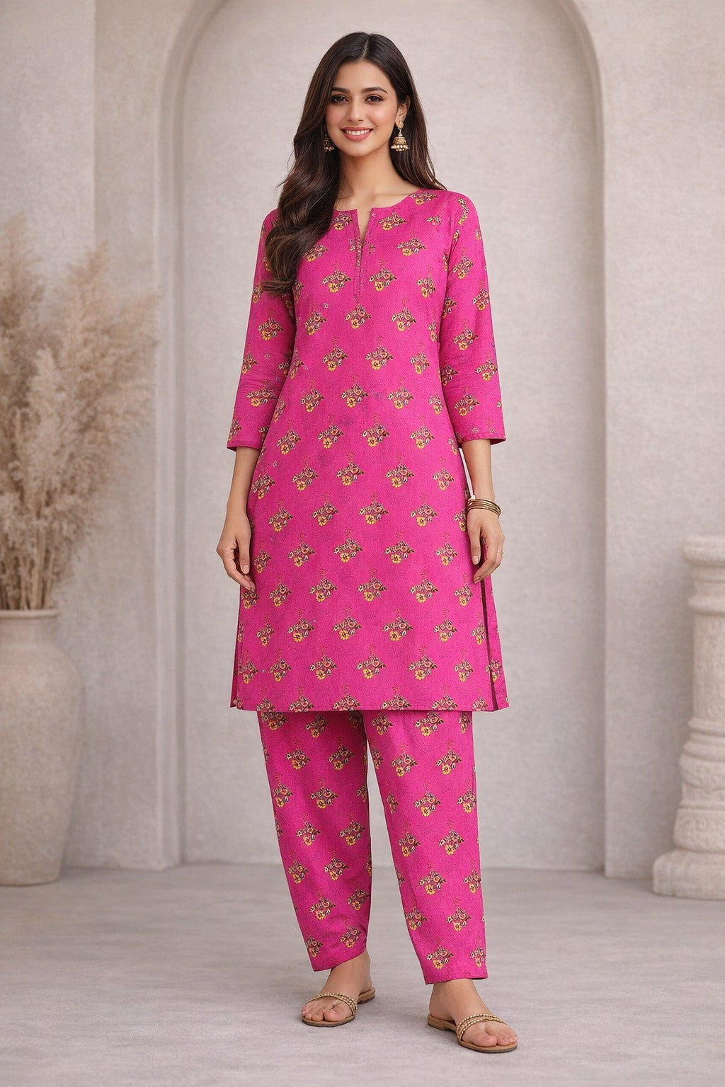LADIES AL KARAM PRINTED LAWN SUIT-UNSTITCHED-2PIECE