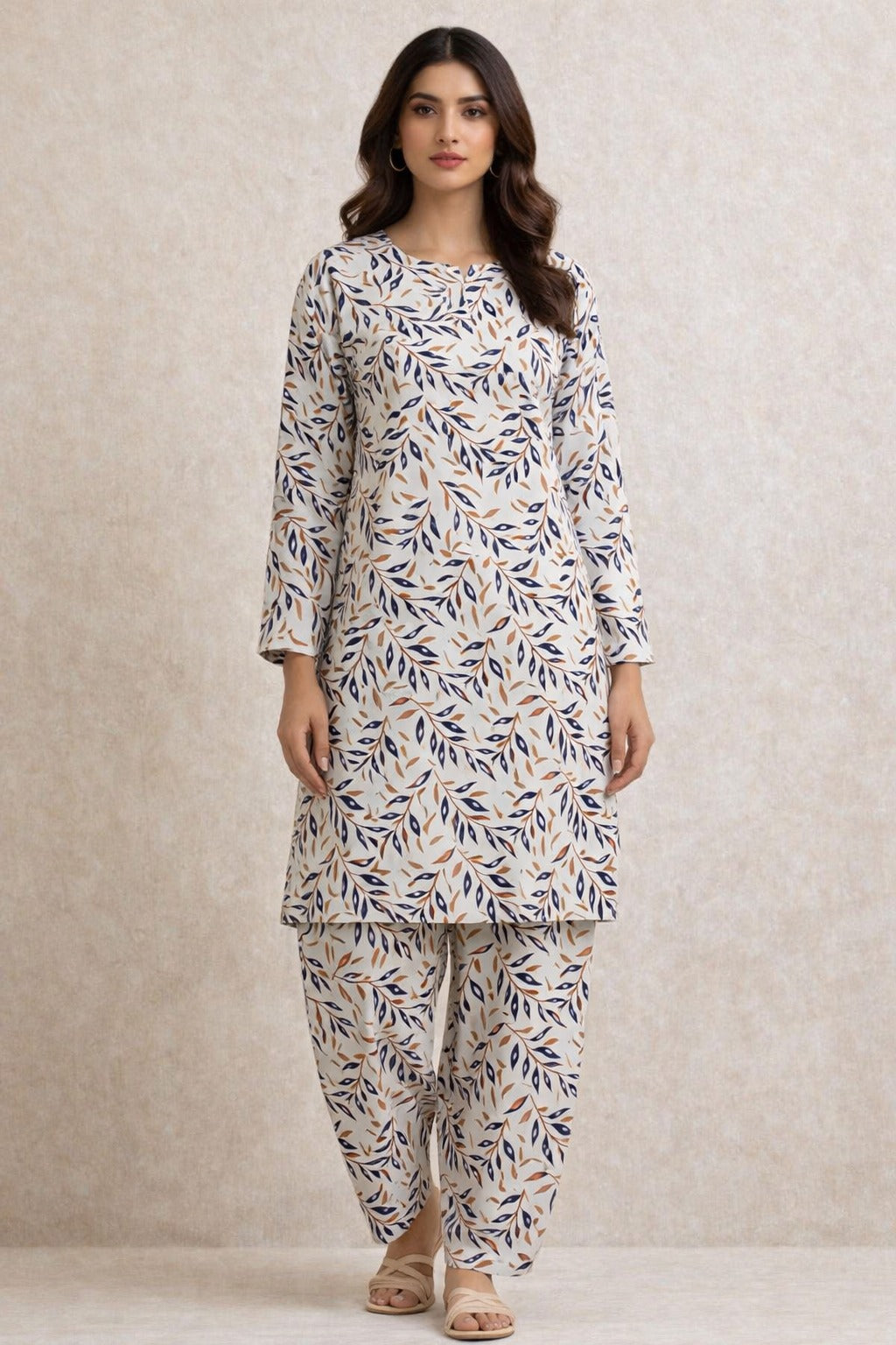 LADIES AL KARAM PRINTED LAWN SUIT-UNSTITCHED-2PIECE