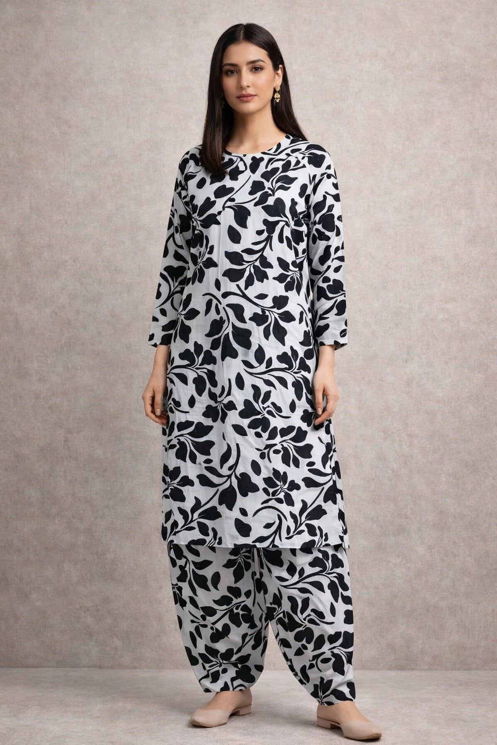 LADIES AL KARAM PRINTED LAWN SUIT-UNSTITCHED-2PIECE