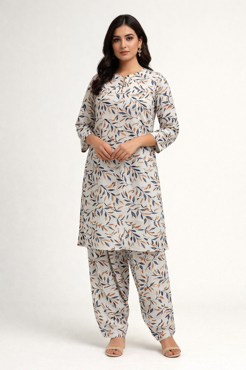 LADIES AL KARAM PRINTED LAWN SUIT-UNSTITCHED-2PIECE