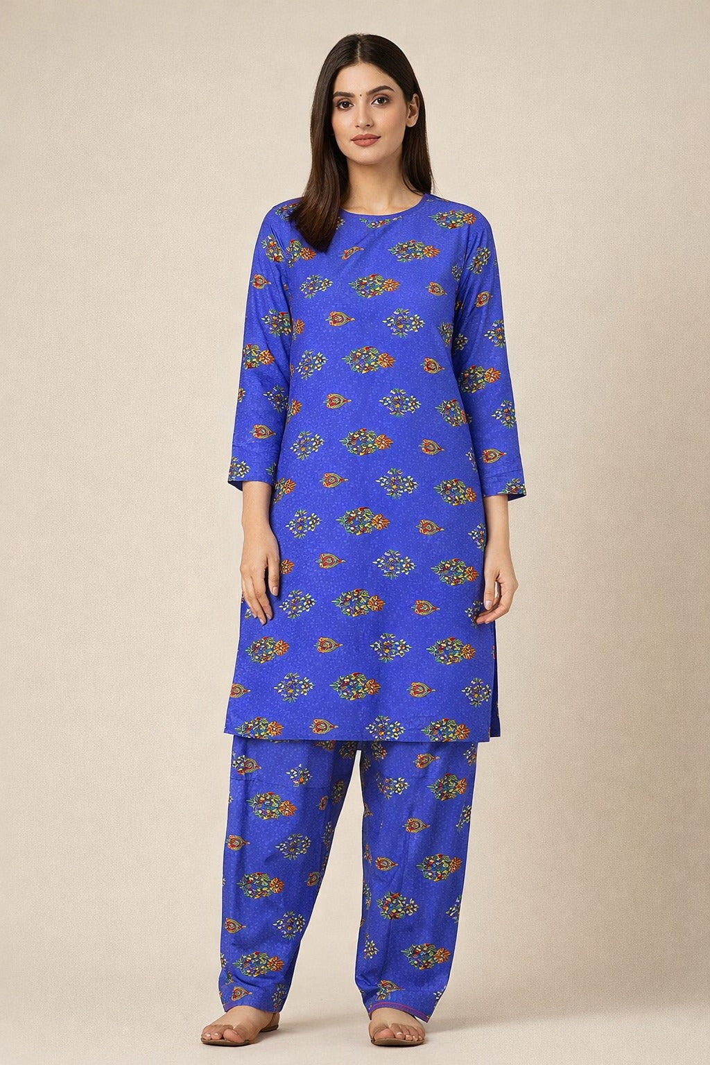 LADIES AL KARAM PRINTED LAWN SUIT-UNSTITCHED-2PIECE
