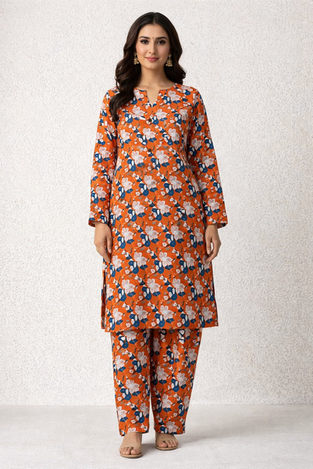 LADIES AL KARAM PRINTED LAWN SUIT-UNSTITCHED-2PIECE