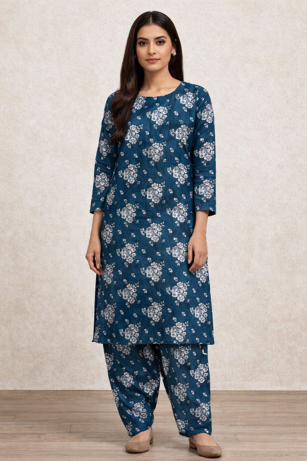 LADIES AL KARAM PRINTED LAWN SUIT-UNSTITCHED-2PIECE