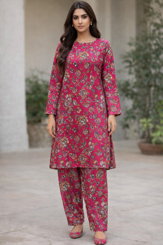 LADIES AL KARAM PRINTED LAWN SUIT-UNSTITCHED-