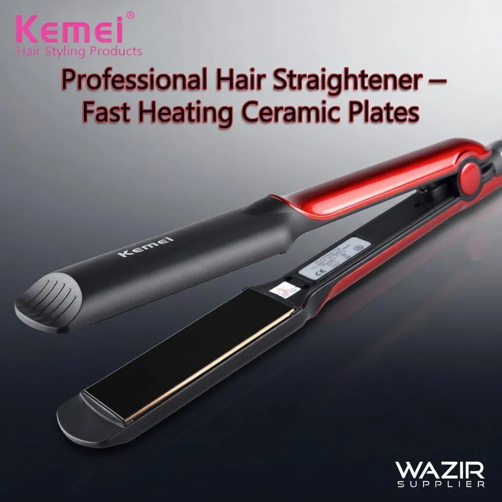 Professional Hair Straightener with Ceramic Plates