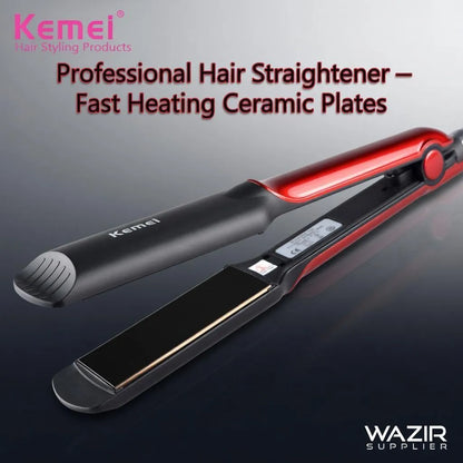 Professional Hair Straightener with Ceramic Plates