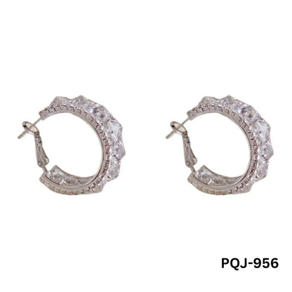 Zircon silver Baliyaan Earrings for Women